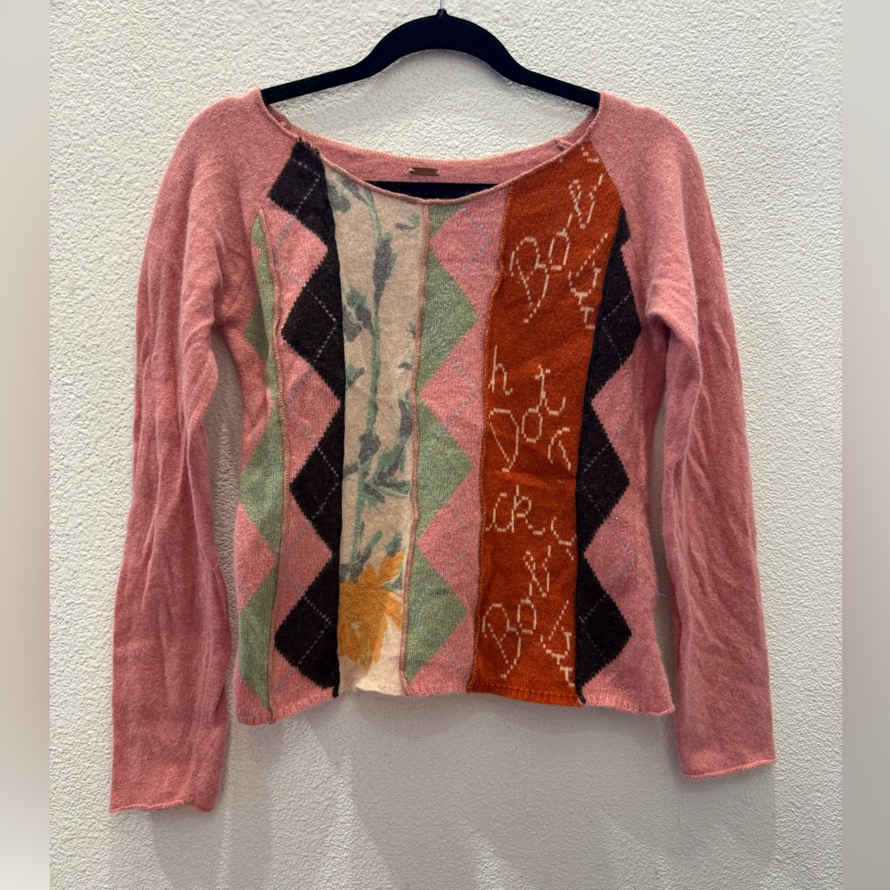 Free People Beach Strawberry Popover wool blend sweater